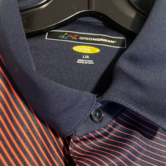 EUC Greg Norman Men Size largeDubarry Play Dry Moisture Wicking UPF30+ Polo - Picture 8 of 8